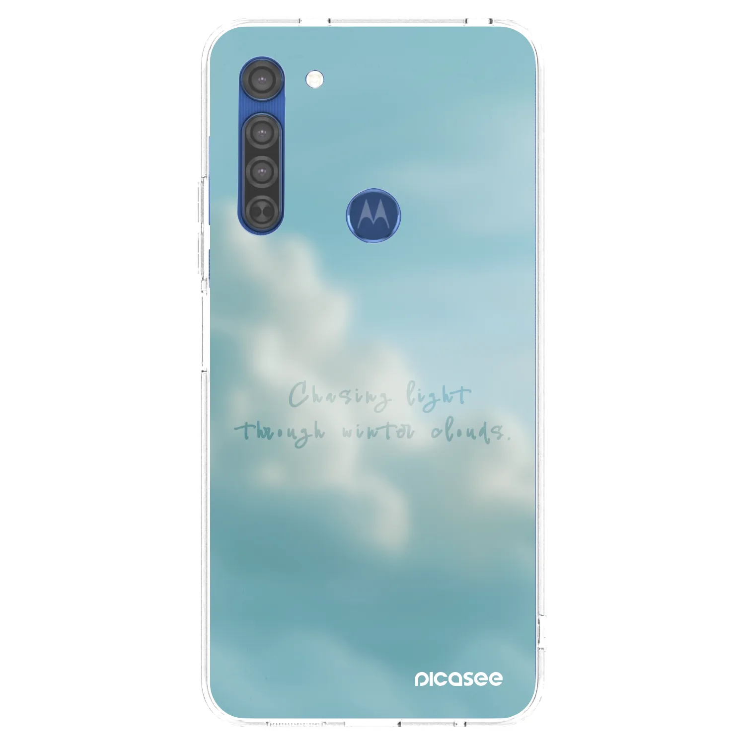 Picasee silikonska prozirna maskica za Motorola Moto G8 - CHASiNG LIGHT