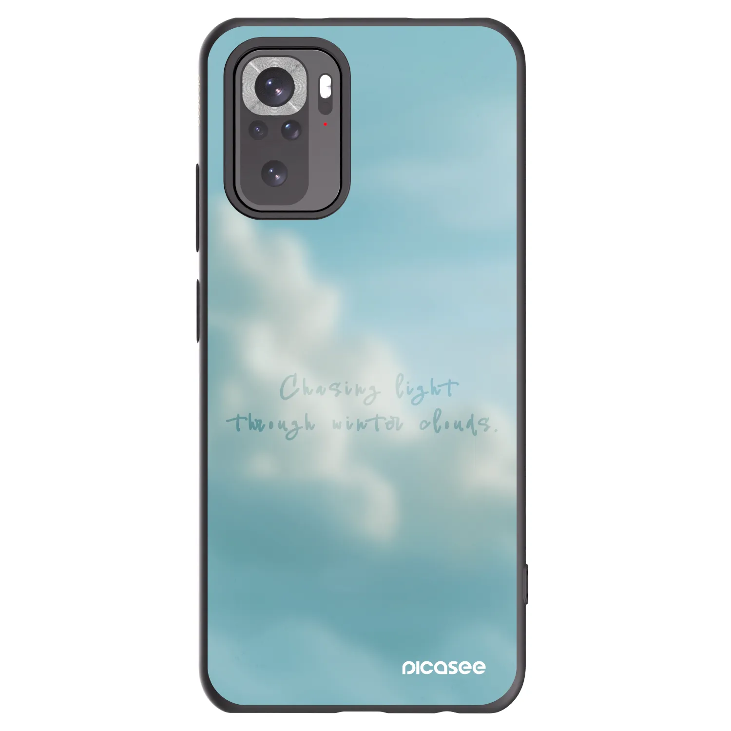 Picasee crna silikonska maskica za Xiaomi Redmi Note 10 - CHASiNG LIGHT
