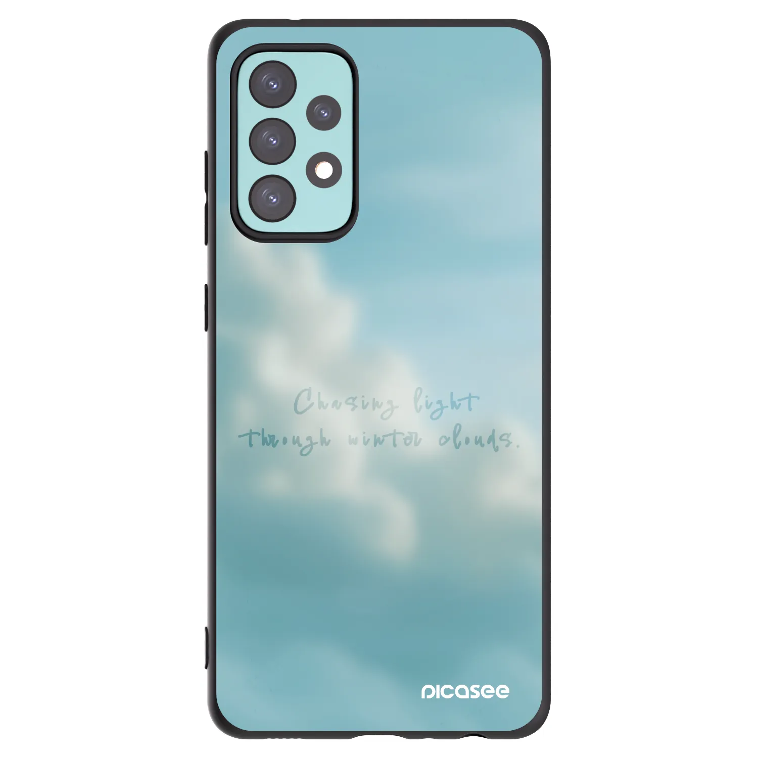 Picasee crna silikonska maskica za Samsung Galaxy A72 A725F - CHASiNG LIGHT