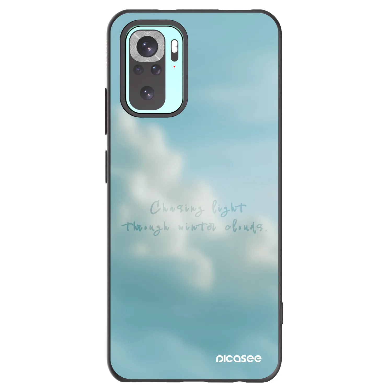 Picasee crna silikonska maskica za Xiaomi Redmi Note 10 Pro - CHASiNG LIGHT