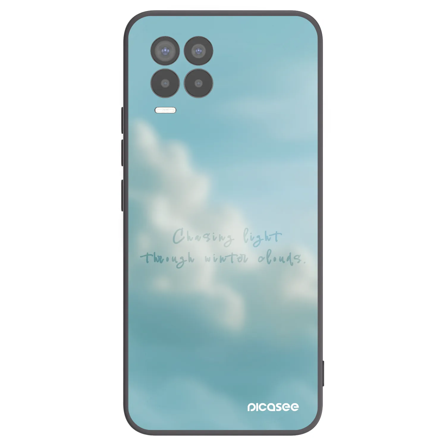 Picasee crna silikonska maskica za Realme 8 Pro - CHASiNG LIGHT