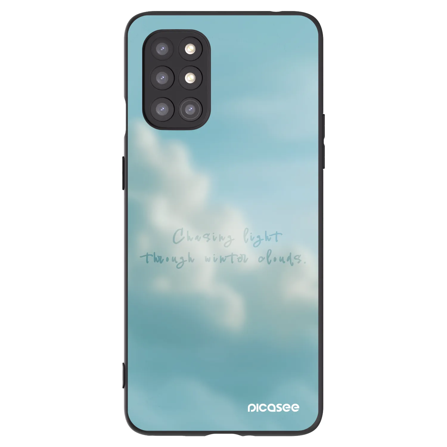 Picasee crna silikonska maskica za OnePlus 8T - CHASiNG LIGHT