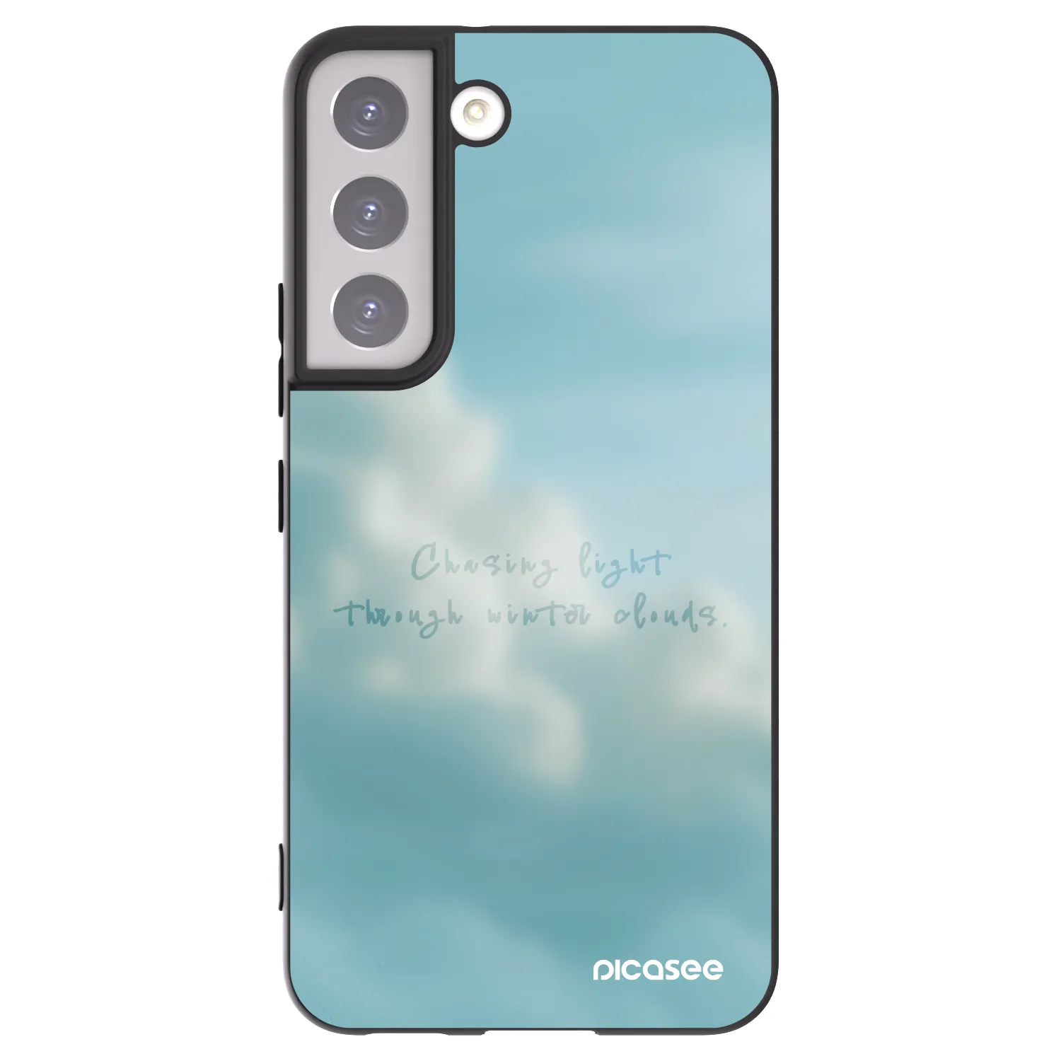 Picasee crna silikonska maskica za Samsung Galaxy S22 5G - CHASiNG LIGHT