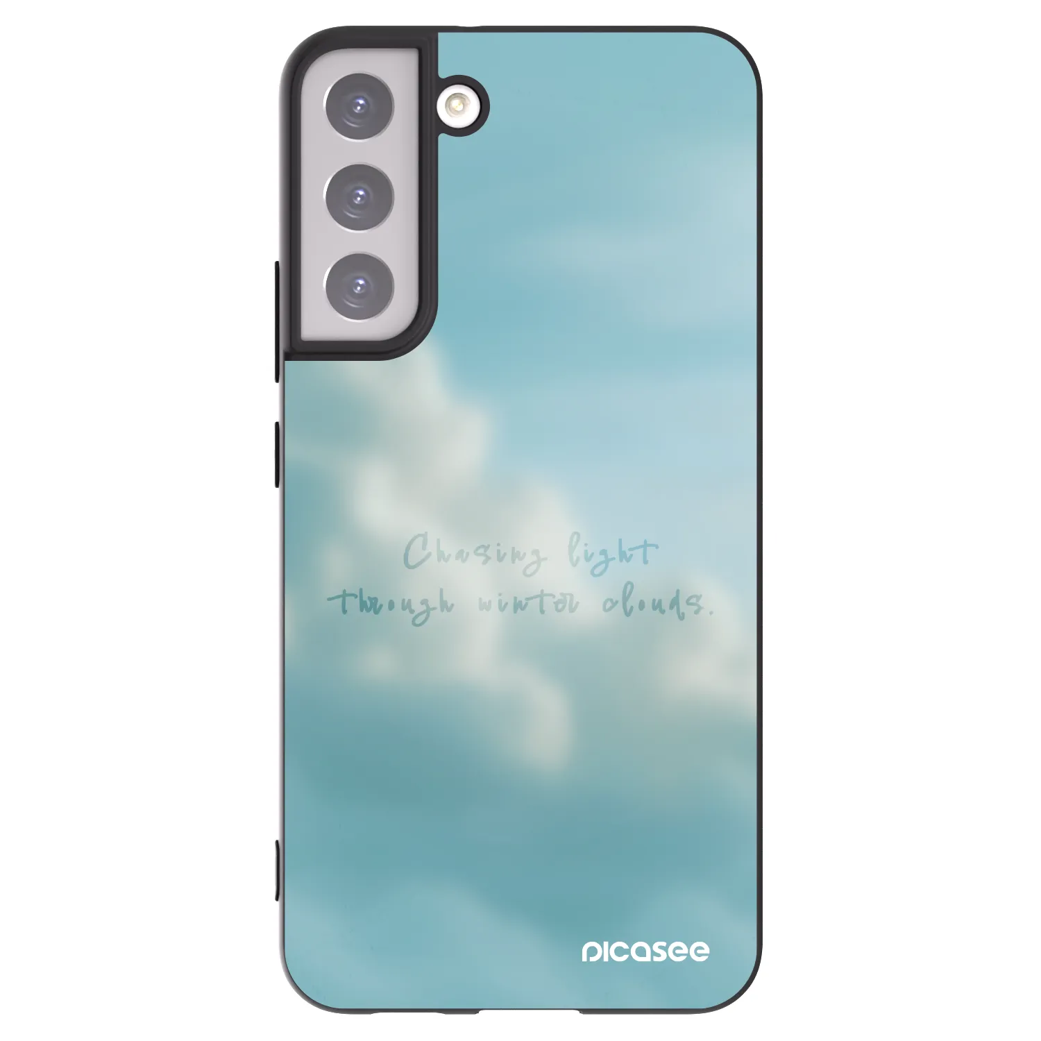 Picasee crna silikonska maskica za Samsung Galaxy S22+ 5G - CHASiNG LIGHT