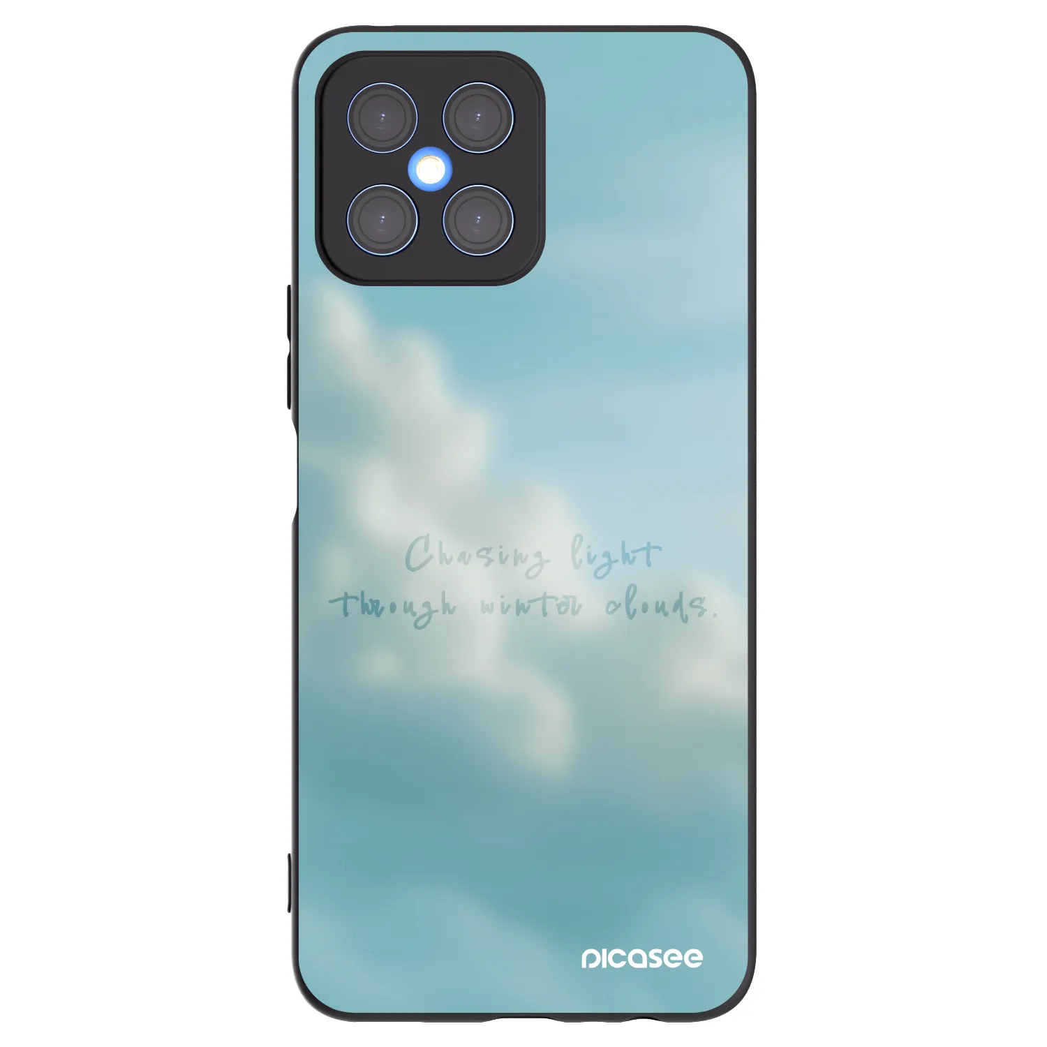 Picasee crna silikonska maskica za Honor X8 4G - CHASiNG LIGHT