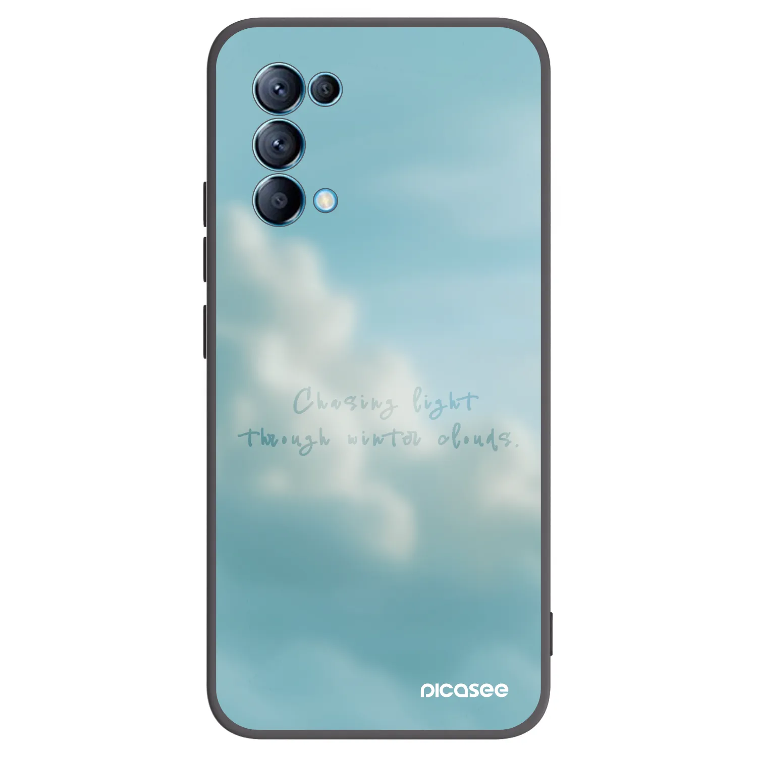 Picasee crna silikonska maskica za OPPO Reno 5 5G - CHASiNG LIGHT