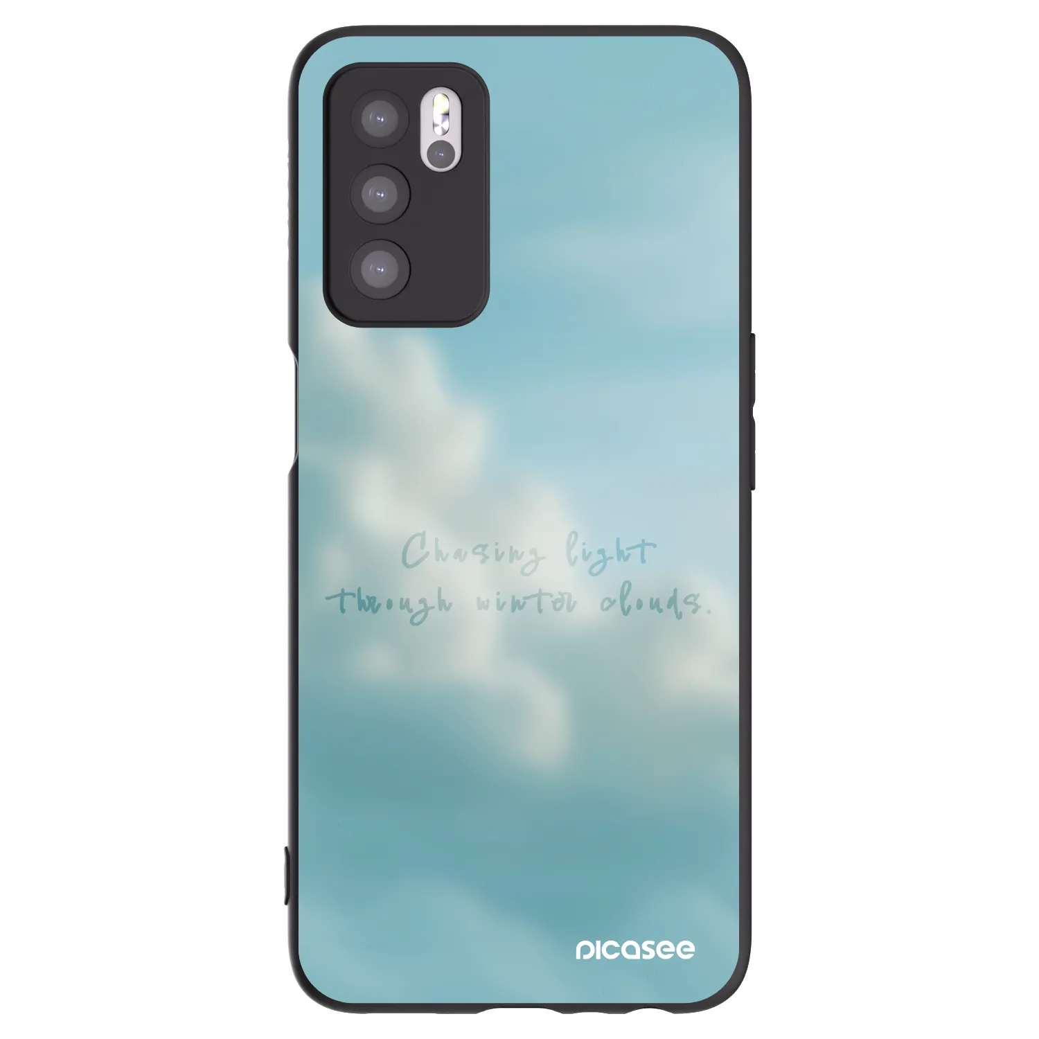 Picasee crna silikonska maskica za OPPO A16s - CHASiNG LIGHT