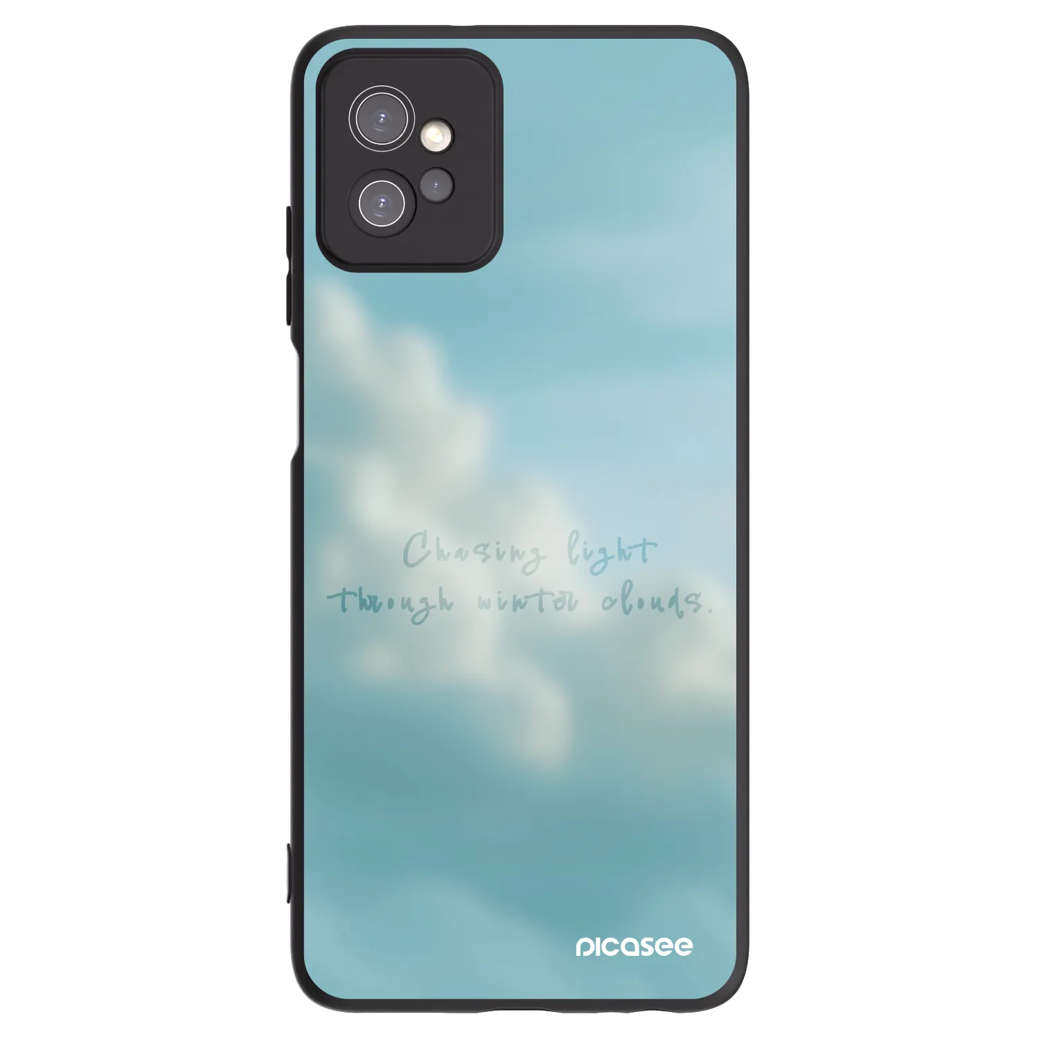 Picasee crna silikonska maskica za Motorola Moto G32 - CHASiNG LIGHT