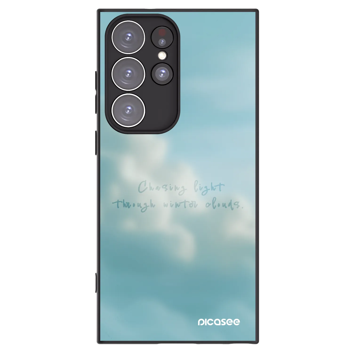 Picasee crna silikonska maskica za Samsung Galaxy S23 Ultra 5G - CHASiNG LIGHT