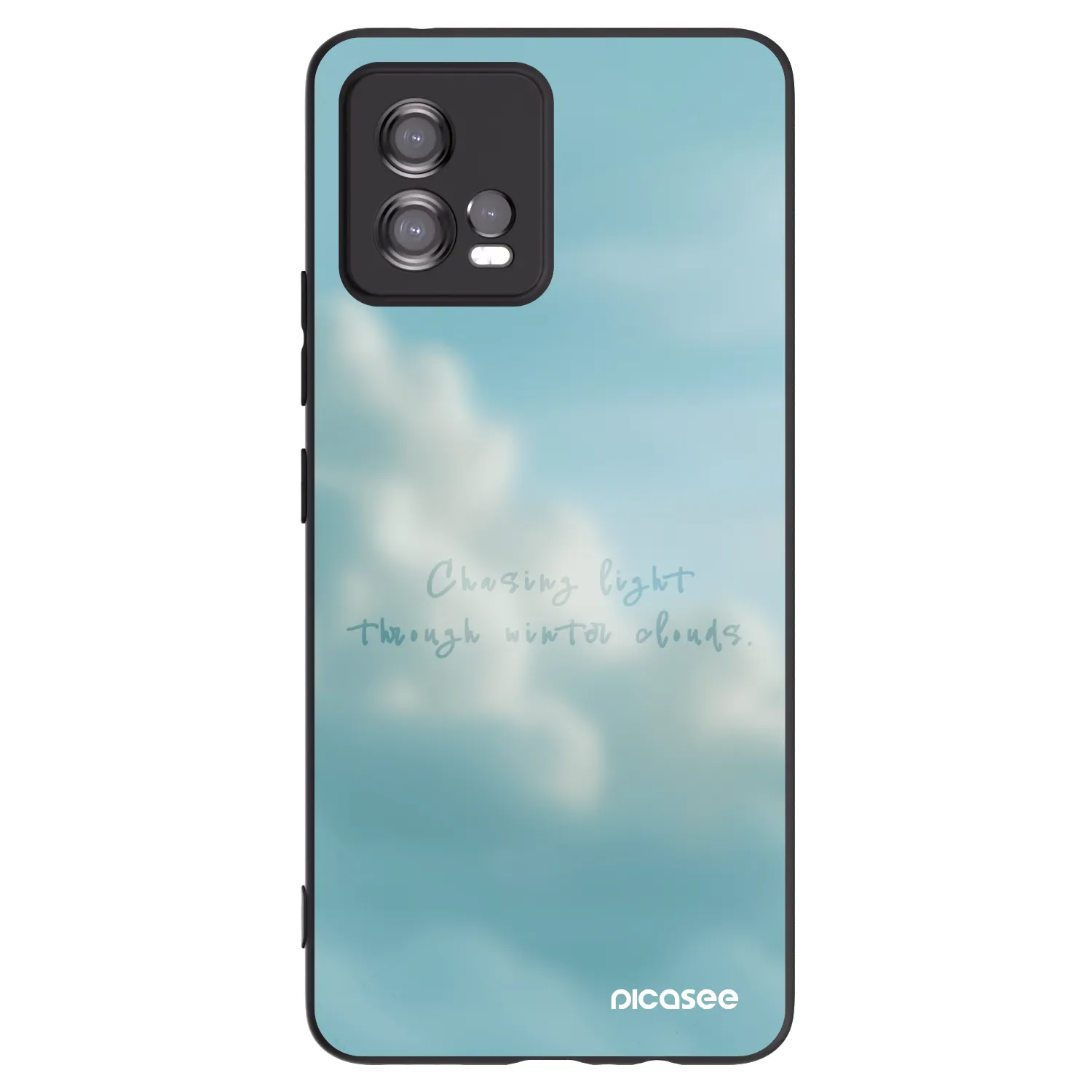 Picasee crna silikonska maskica za Motorola Moto G72 - CHASiNG LIGHT