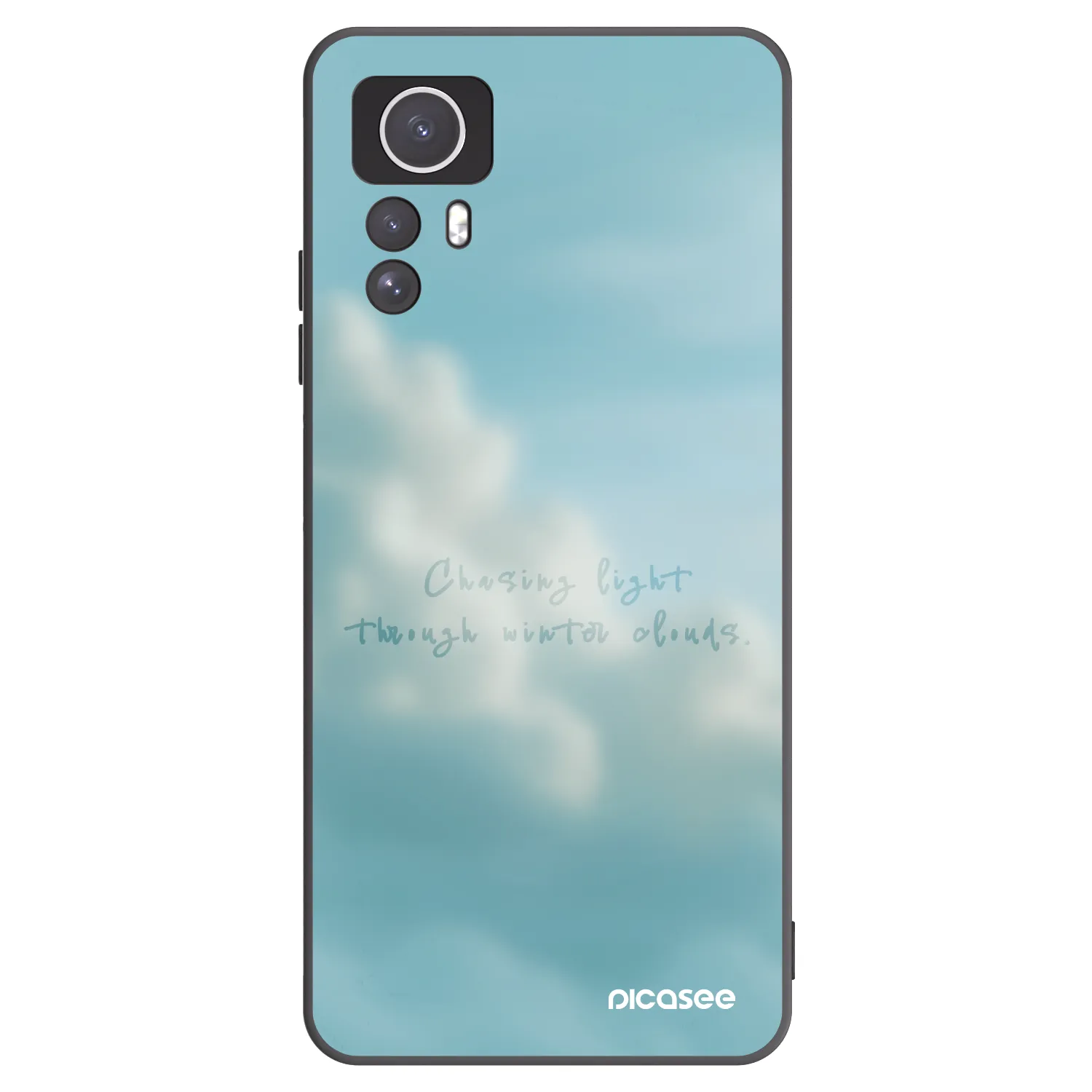 Picasee crna silikonska maskica za Xiaomi Redmi Note 12S - CHASiNG LIGHT
