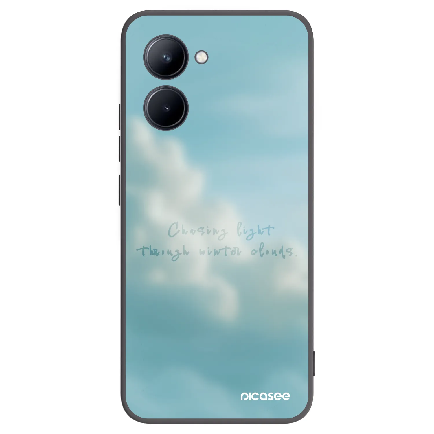 Picasee crna silikonska maskica za Realme C33 (2023) - CHASiNG LIGHT