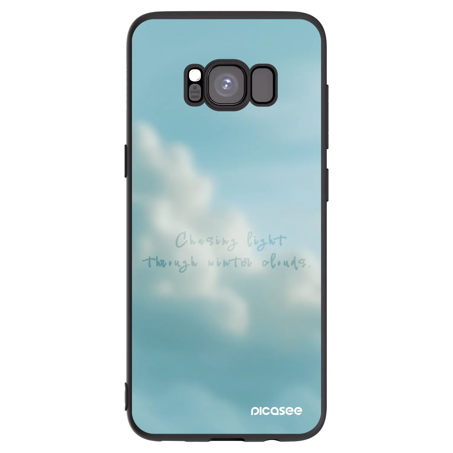 Picasee crna silikonska maskica za Samsung Galaxy S8 G950F - CHASiNG LIGHT