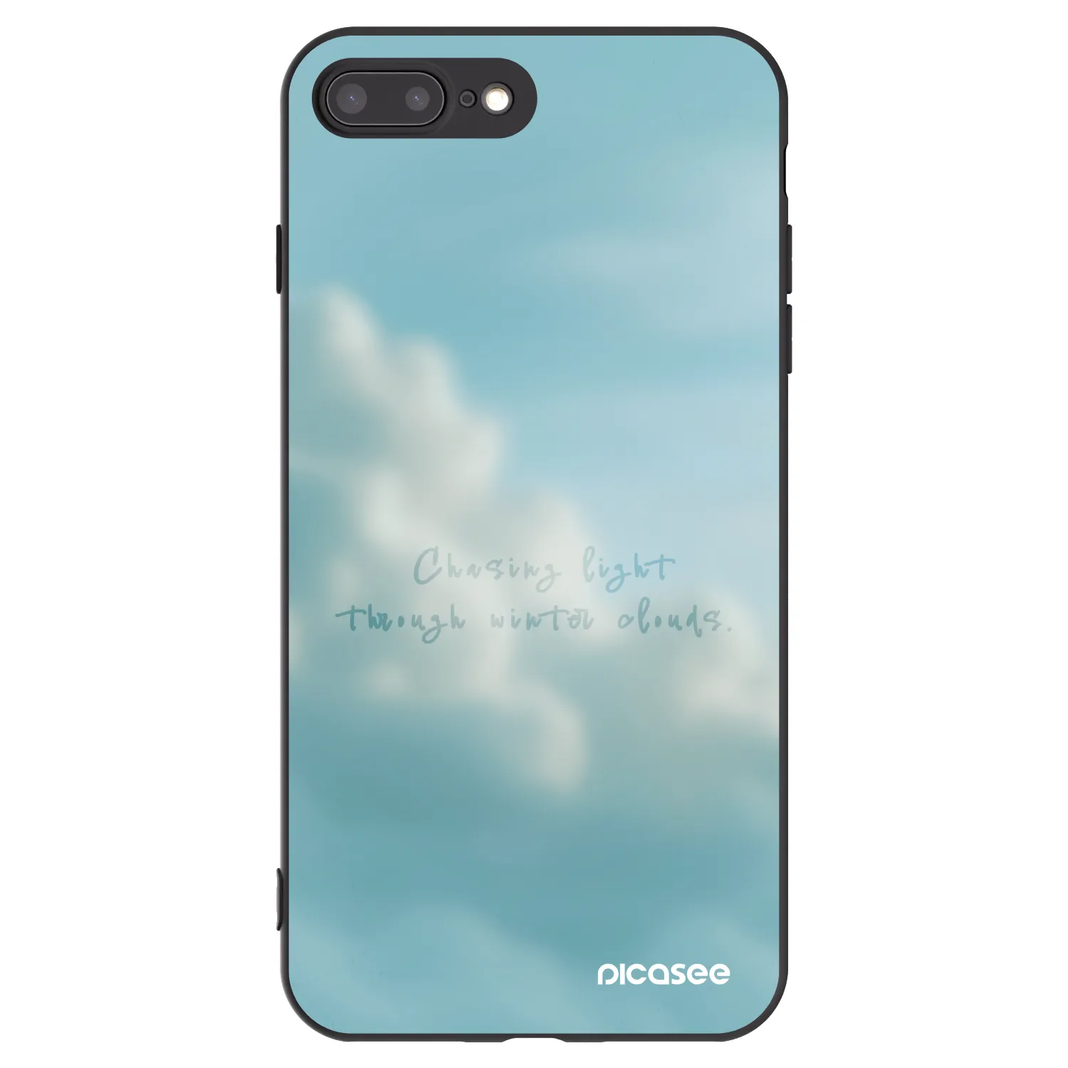 Picasee crna silikonska maskica za Apple iPhone 8 Plus - CHASiNG LIGHT