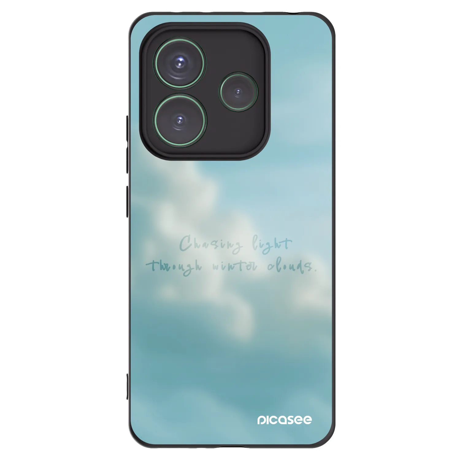 Picasee crna silikonska maskica za Xiaomi Redmi Note 14 5G - CHASiNG LIGHT