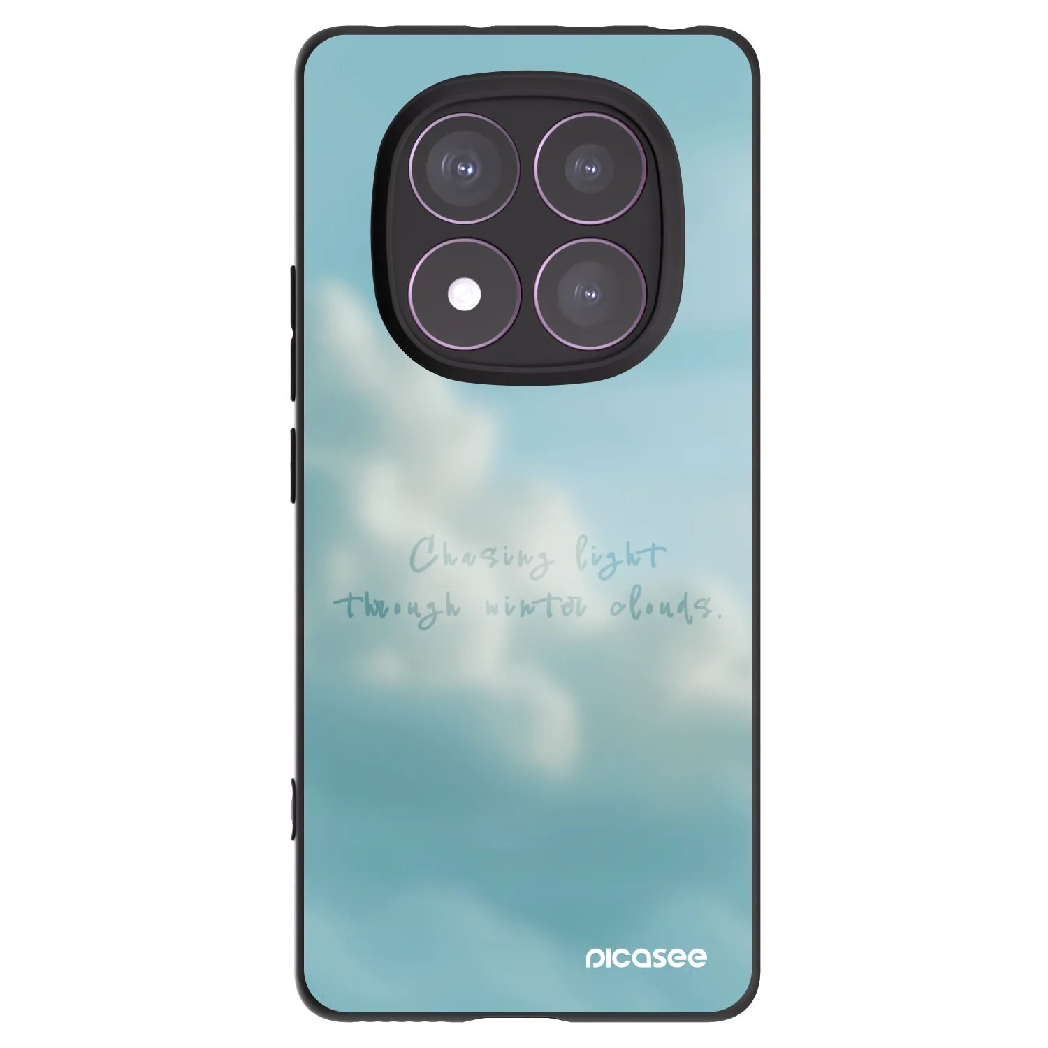 Picasee crna silikonska maskica za Xiaomi Redmi Note 14 Pro 4G - CHASiNG LIGHT