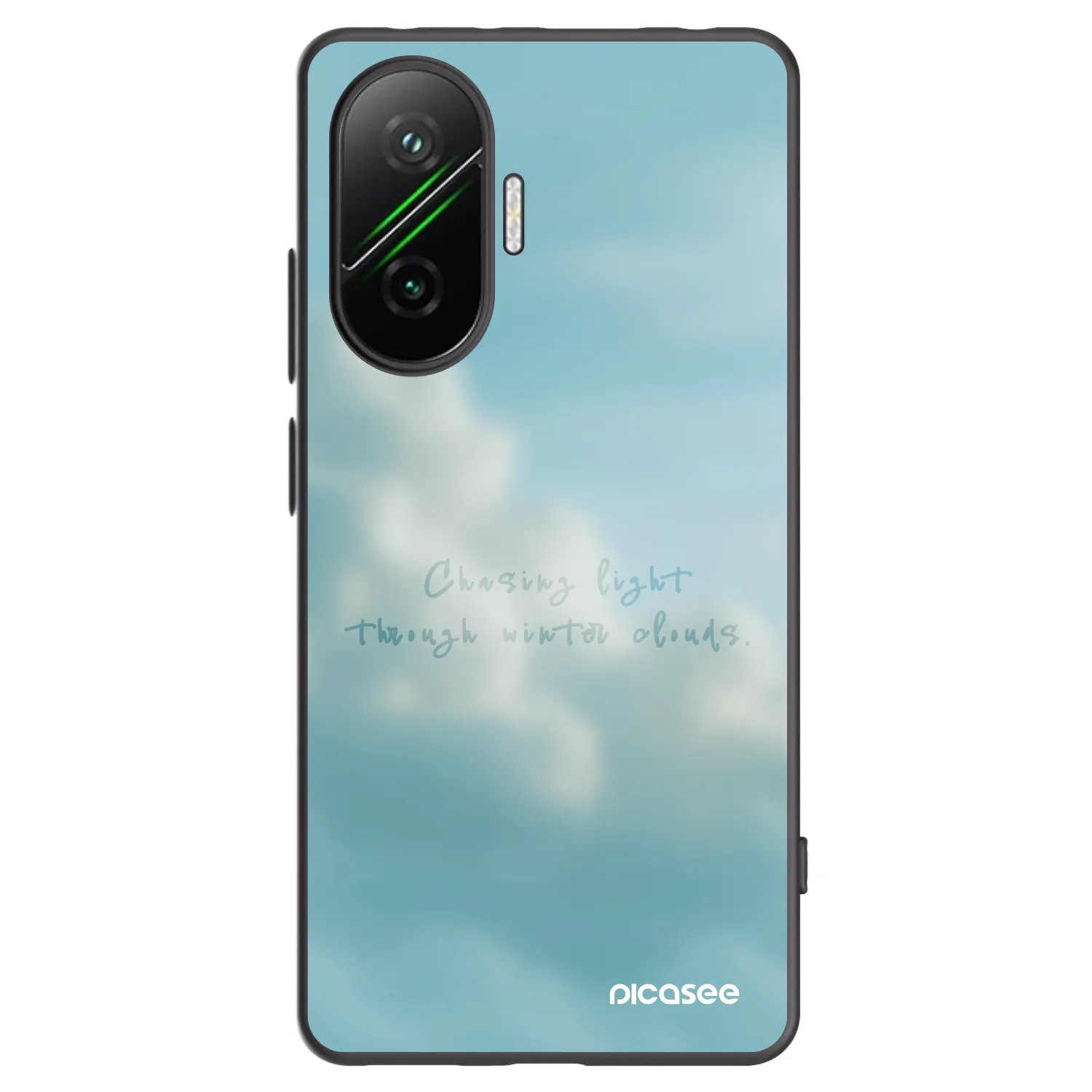 Picasee crna silikonska maskica za Xiaomi Poco F7 Pro 5G - CHASiNG LIGHT