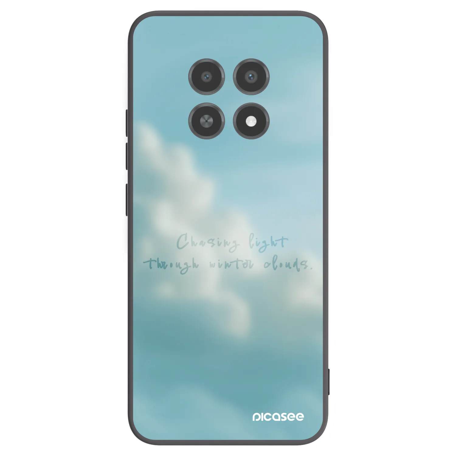 Picasee crna silikonska maskica za Realme 12X - CHASiNG LIGHT