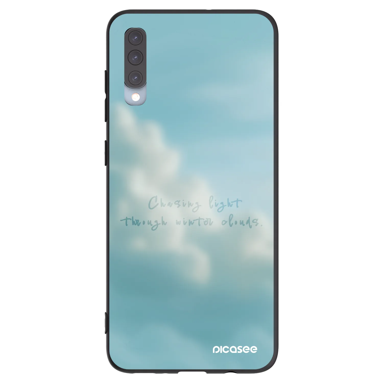 Picasee crna silikonska maskica za Samsung Galaxy A70 A705F - CHASiNG LIGHT
