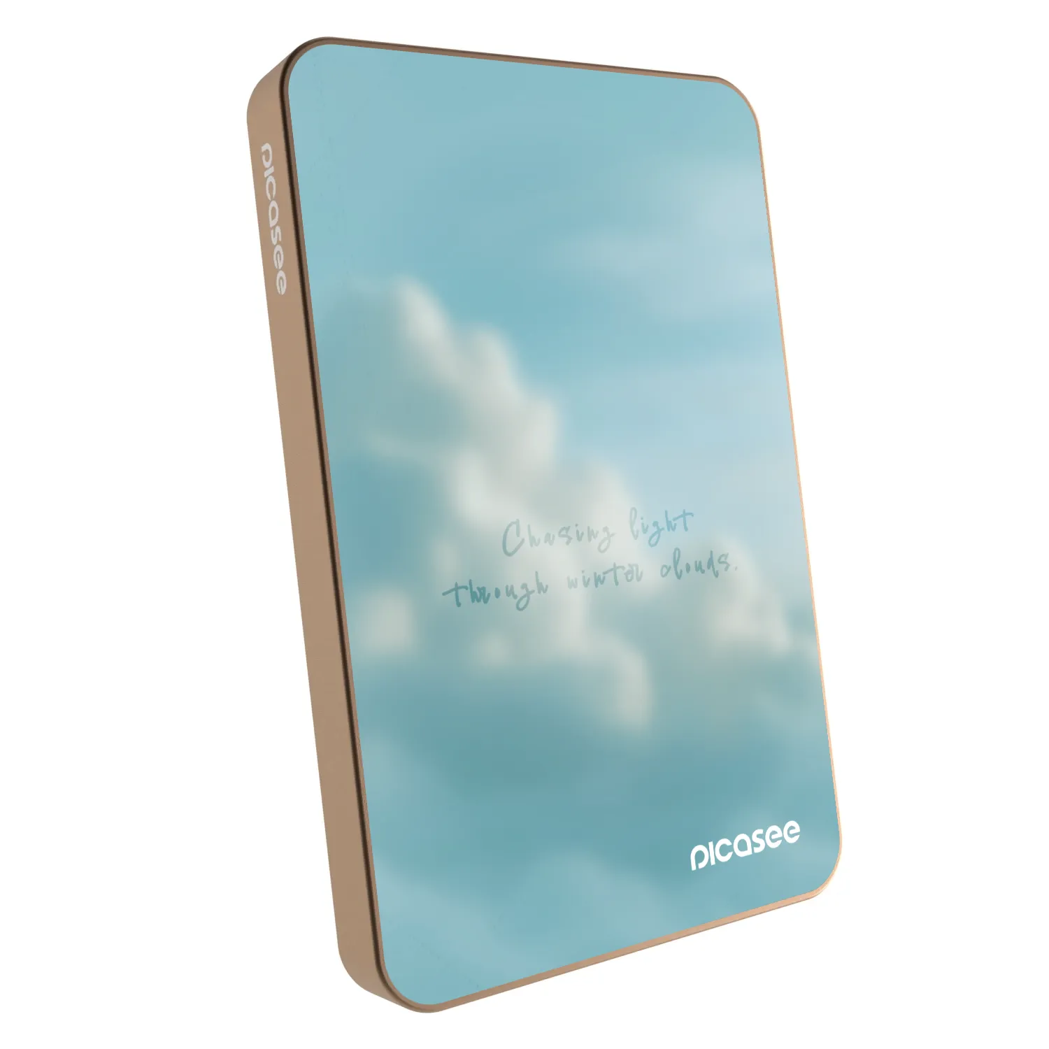 Picasee Prijenosni punjač s MagSafe 5 000 mAh Zlatni - CHASiNG LIGHT