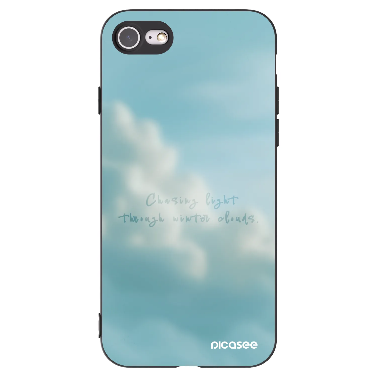 Picasee crna silikonska maskica za Apple iPhone SE 2020 - CHASiNG LIGHT