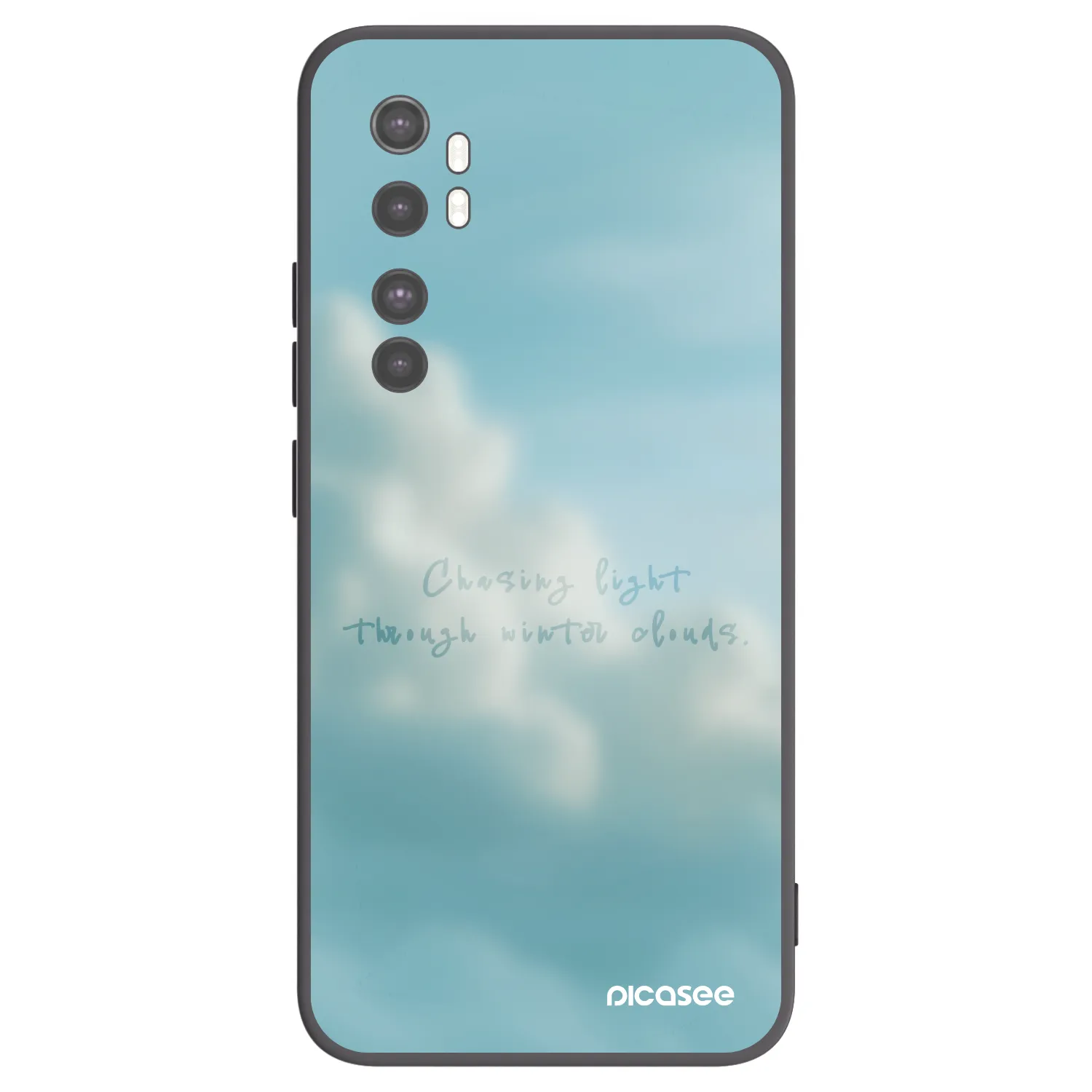 Picasee crna silikonska maskica za Xiaomi Mi Note 10 Lite - CHASiNG LIGHT