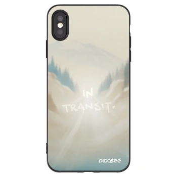 Picasee crna silikonska maskica za Apple iPhone XS Max - IN TRANSIT