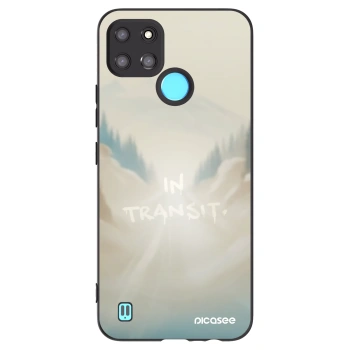 Picasee crna silikonska maskica za Realme C21Y - IN TRANSIT