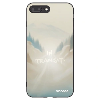 Picasee crna silikonska maskica za Apple iPhone 8 Plus - IN TRANSIT