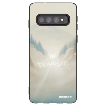 Picasee crna silikonska maskica za Samsung Galaxy S10 G973 - IN TRANSIT