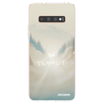 Picasee silikonska prozirna maskica za Samsung Galaxy S10 Plus G975 - IN TRANSIT