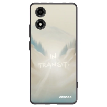 Picasee crna silikonska maskica za Motorola Moto E14 - IN TRANSIT