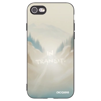 Picasee crna silikonska maskica za Apple iPhone SE 2020 - IN TRANSIT