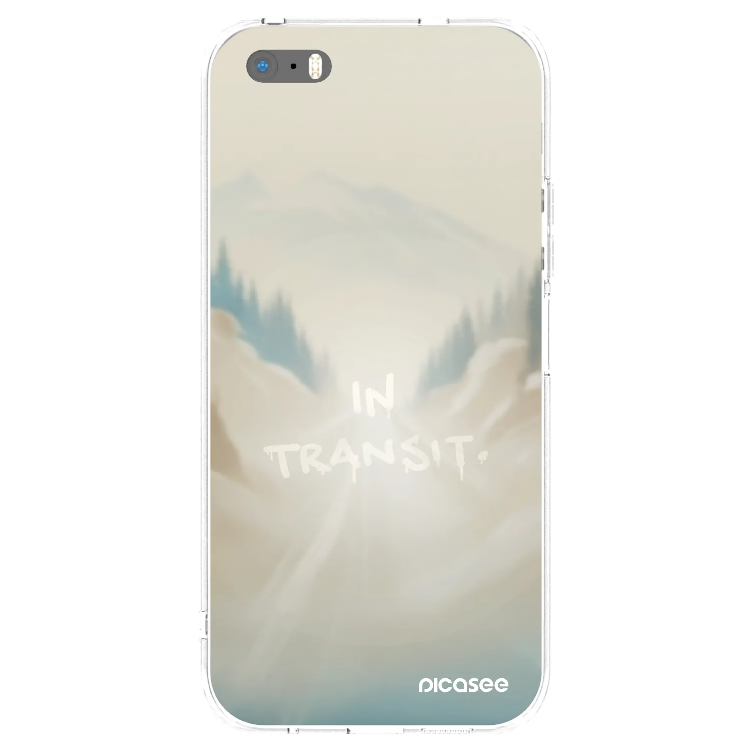 Picasee silikonska prozirna maskica za Apple iPhone 5/5S/SE - IN TRANSIT