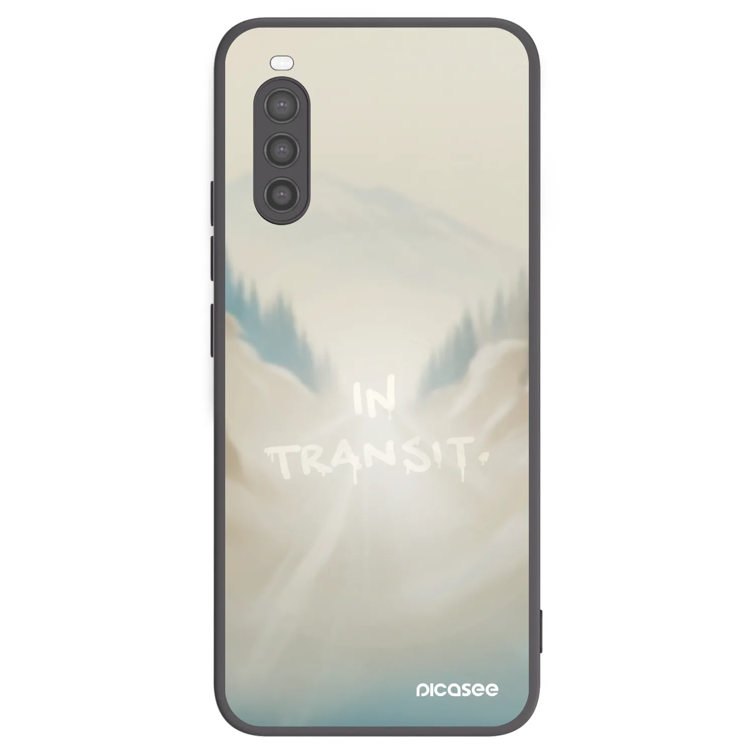 Picasee crna silikonska maskica za Sony Xperia 10 II - IN TRANSIT