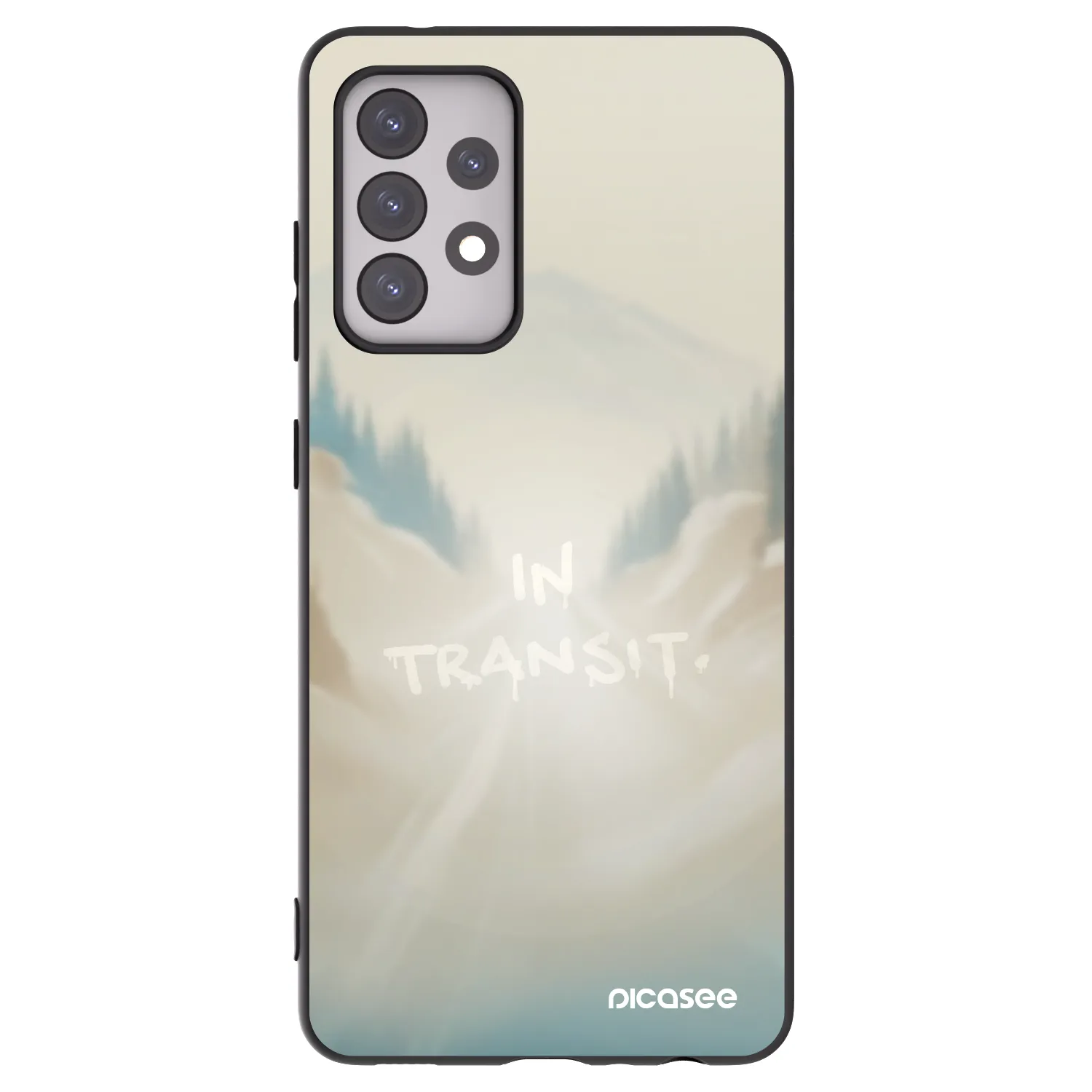 Picasee crna silikonska maskica za Samsung Galaxy A52 5G A525F - IN TRANSIT