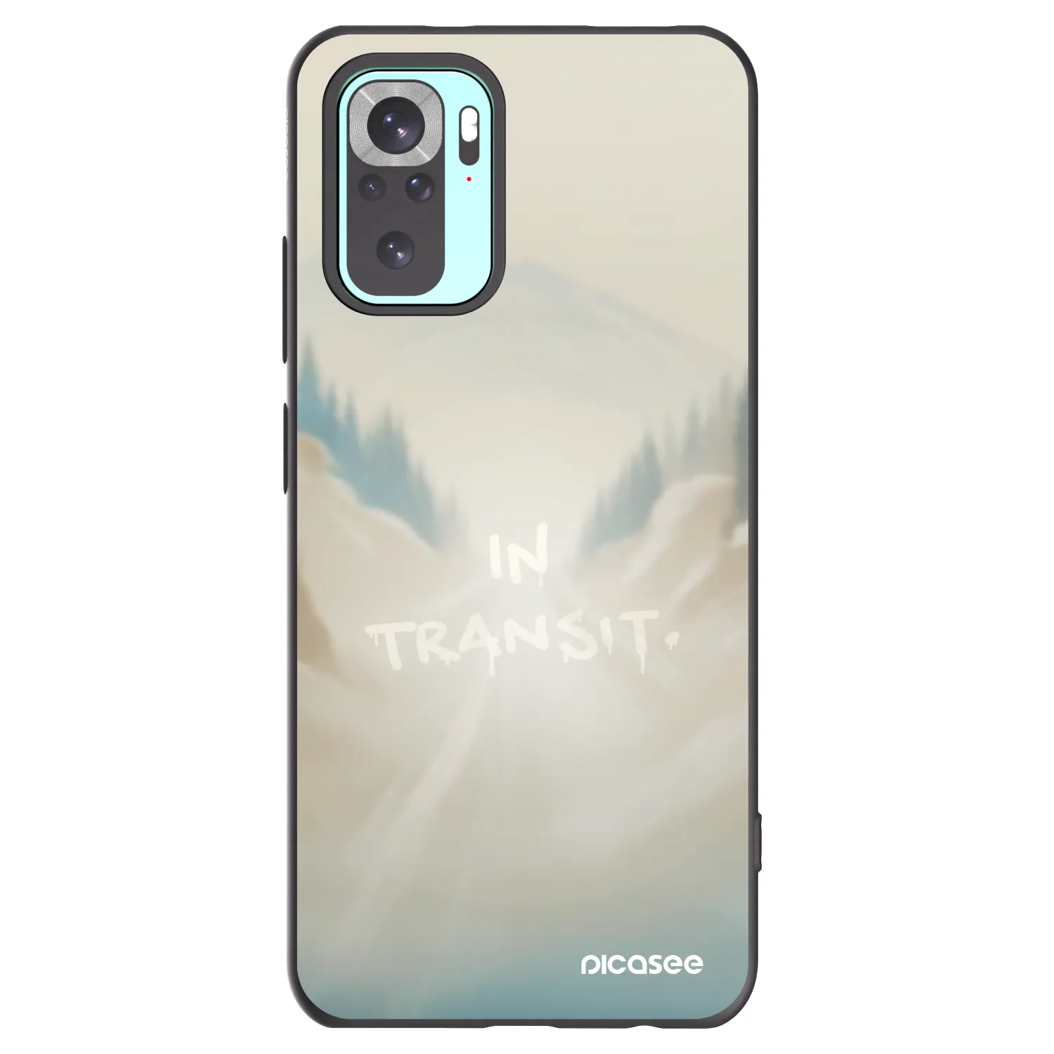 Picasee crna silikonska maskica za Xiaomi Redmi Note 10 Pro - IN TRANSIT
