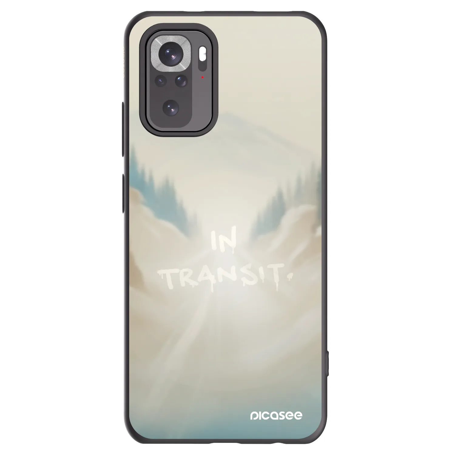 Picasee crna silikonska maskica za Xiaomi Redmi Note 10S - IN TRANSIT