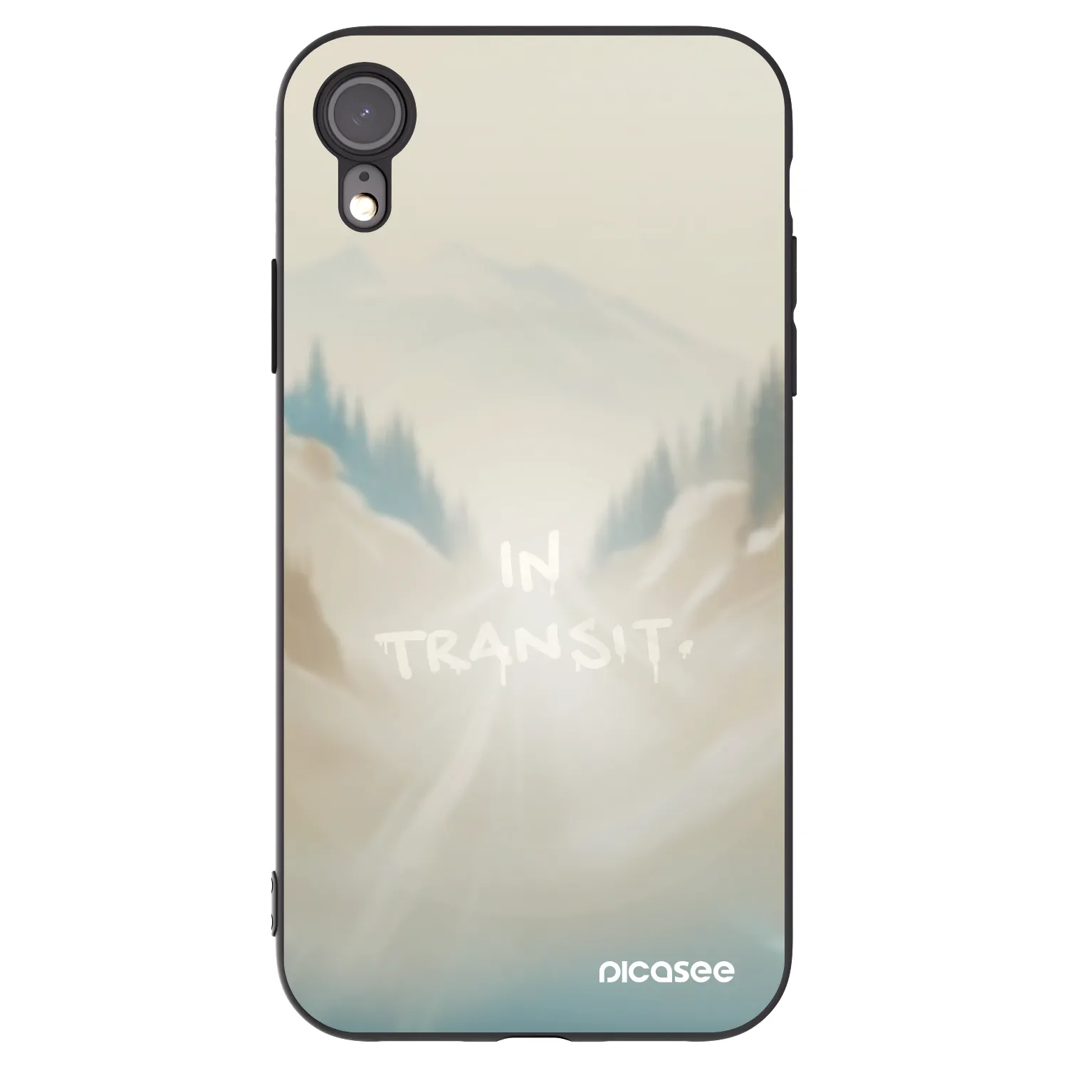 Picasee crna silikonska maskica za Apple iPhone XR - IN TRANSIT