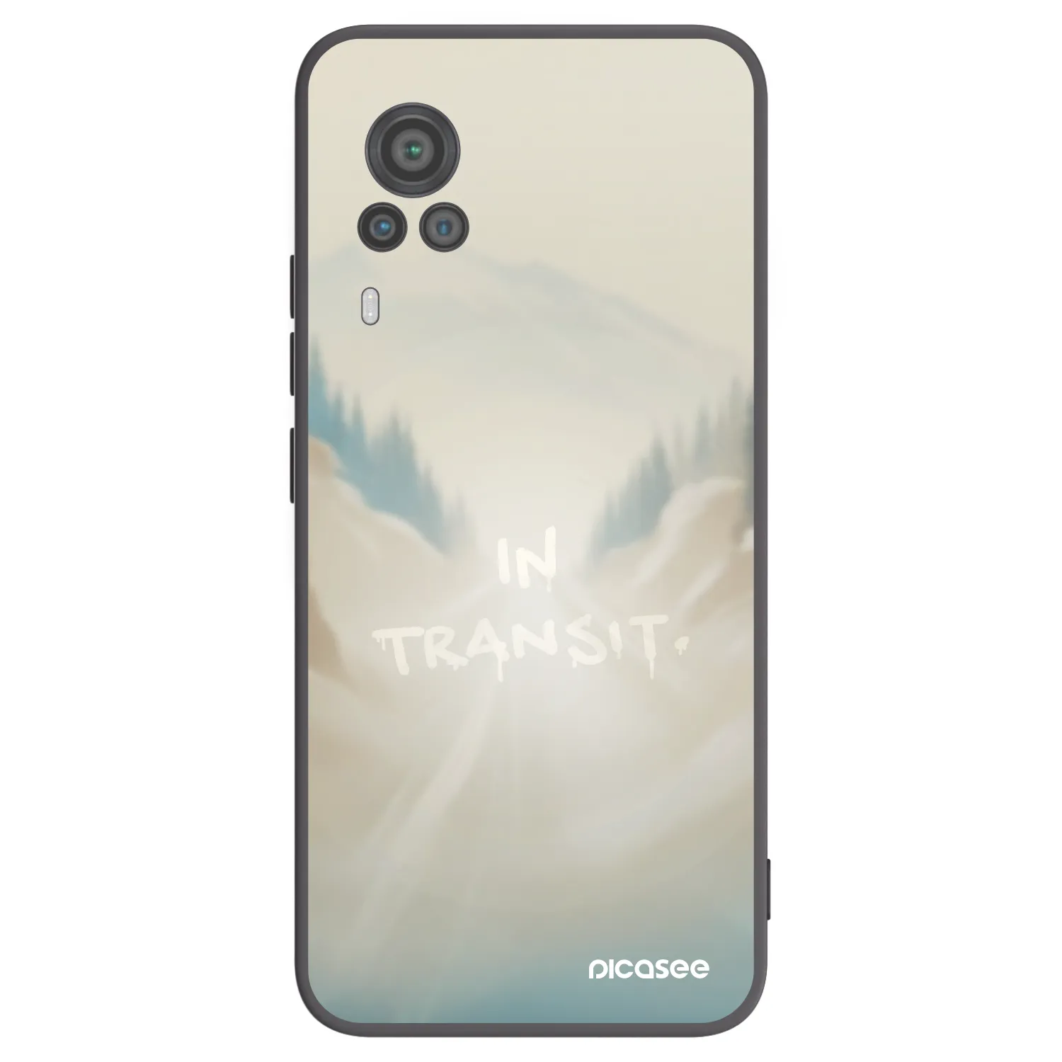 Picasee crna silikonska maskica za Vivo X60 Pro 5G - IN TRANSIT