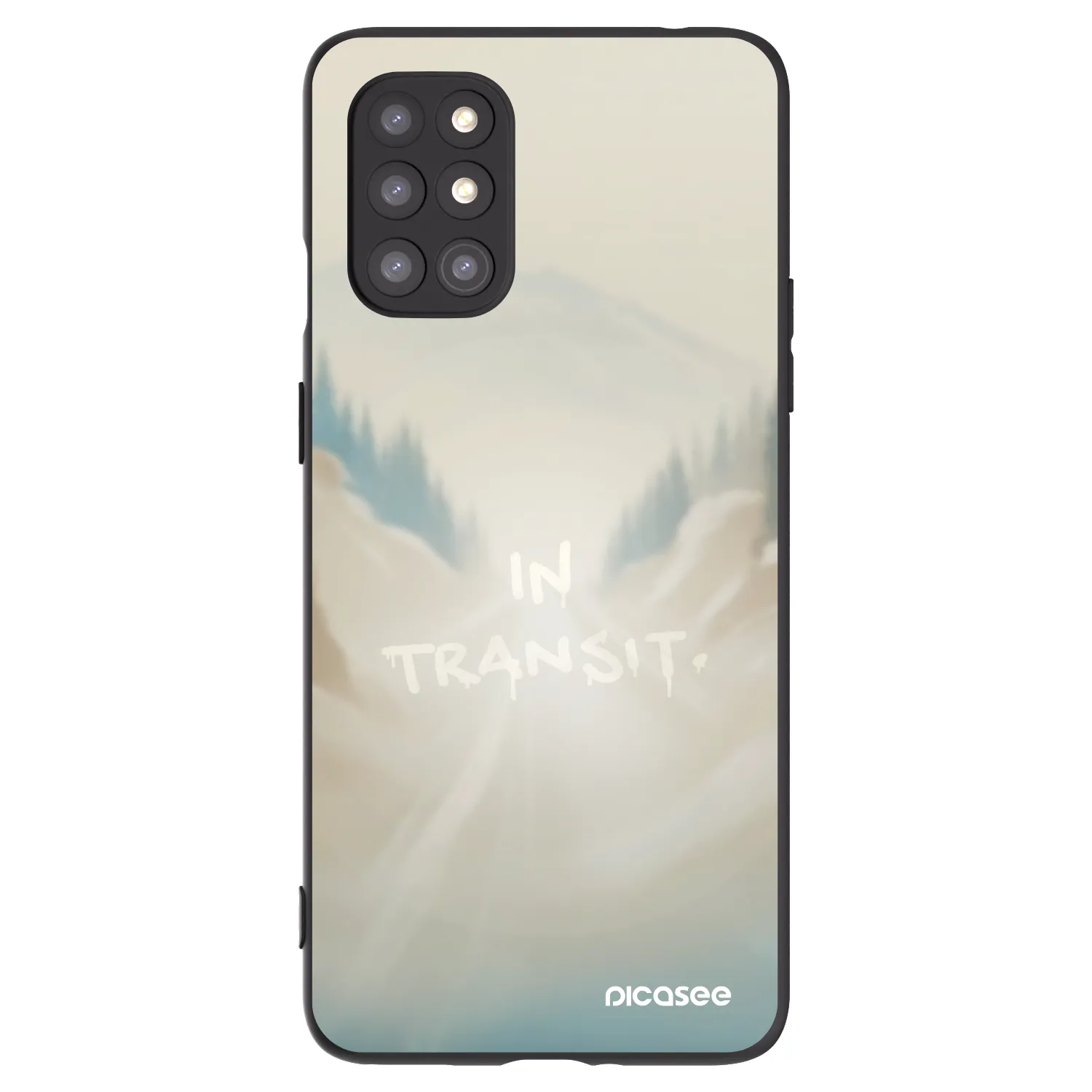 Picasee crna silikonska maskica za OnePlus 8T - IN TRANSIT