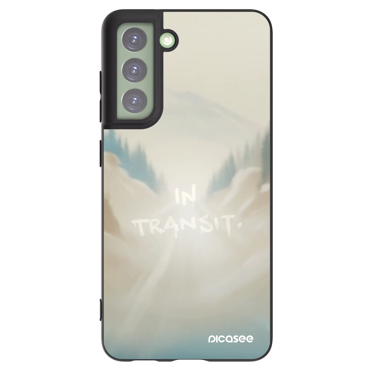 Picasee crna silikonska maskica za Samsung Galaxy S21 FE 5G - IN TRANSIT