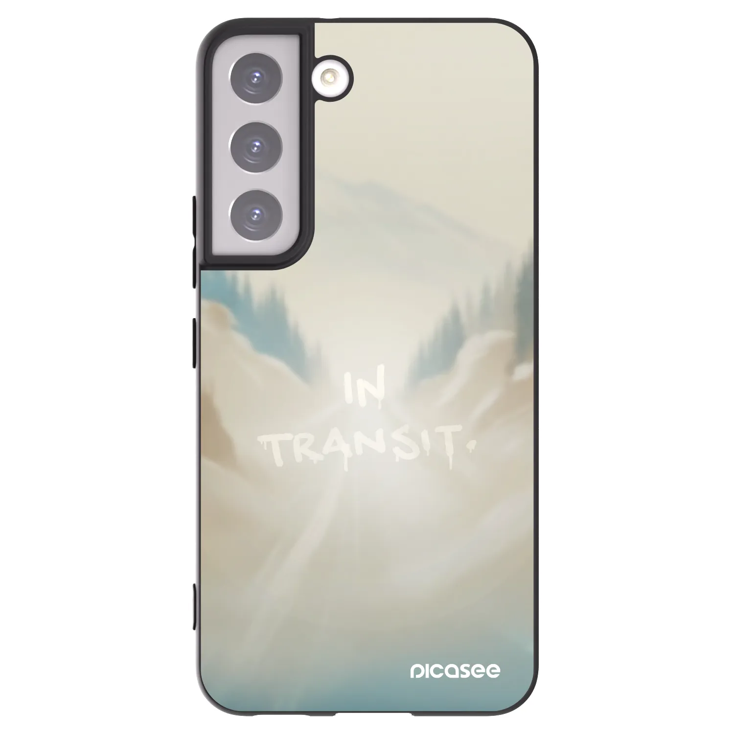 Picasee crna silikonska maskica za Samsung Galaxy S22 5G - IN TRANSIT