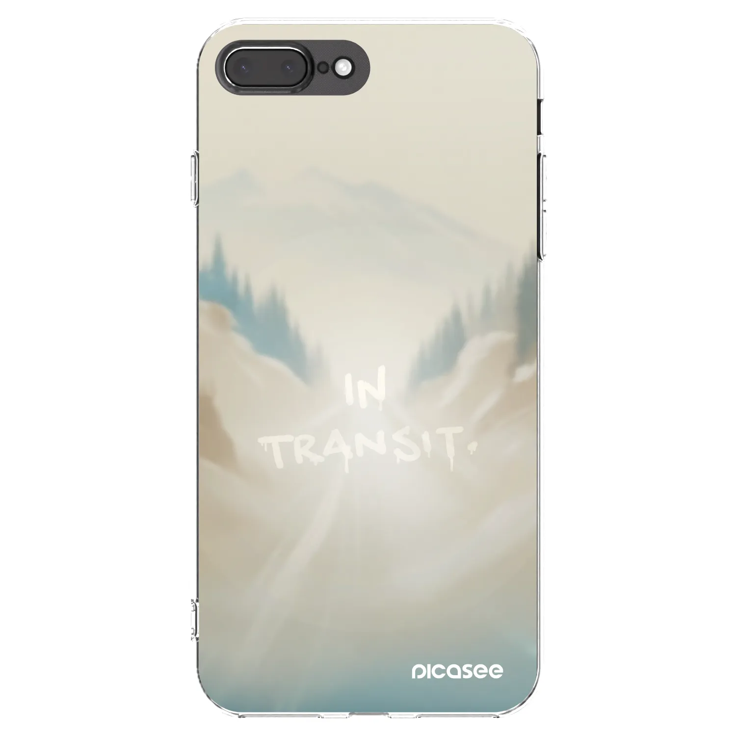 Picasee silikonska prozirna maskica za Apple iPhone 7 Plus - IN TRANSIT