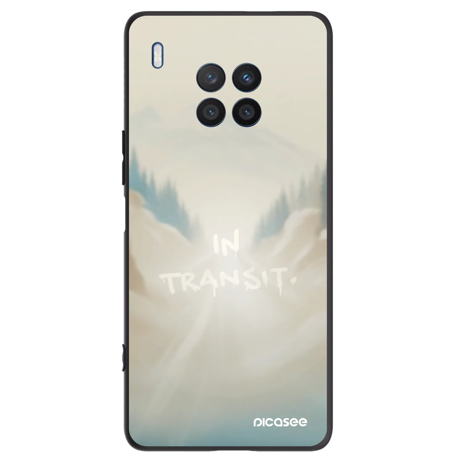 Picasee crna silikonska maskica za Honor 50 Lite - IN TRANSIT