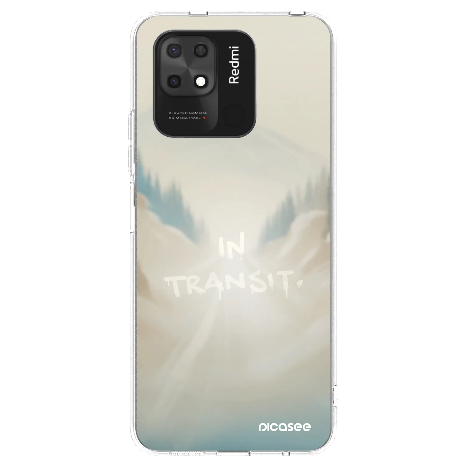 Picasee silikonska prozirna maskica za Xiaomi Redmi 10C - IN TRANSIT