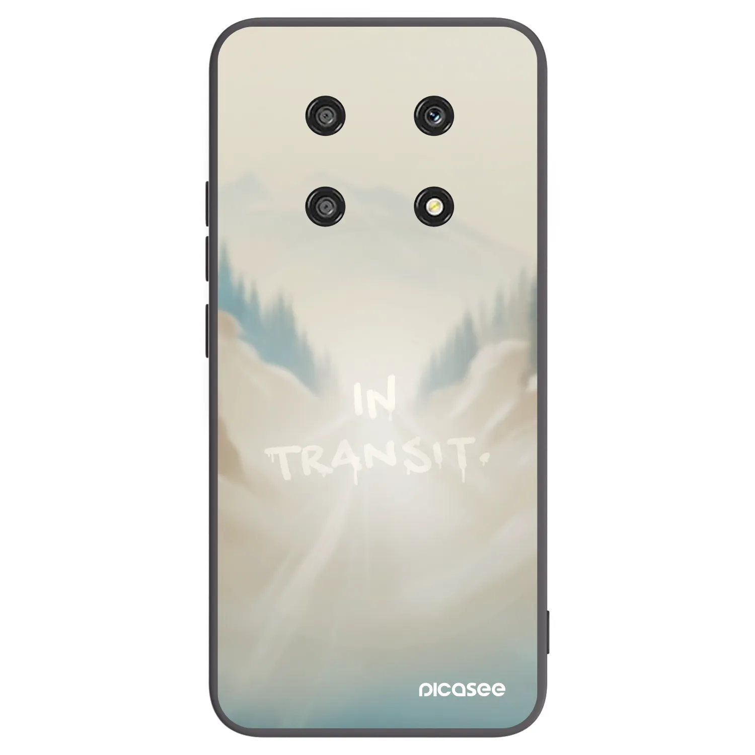 Picasee crna silikonska maskica za Honor Magic4 Lite 5G - IN TRANSIT