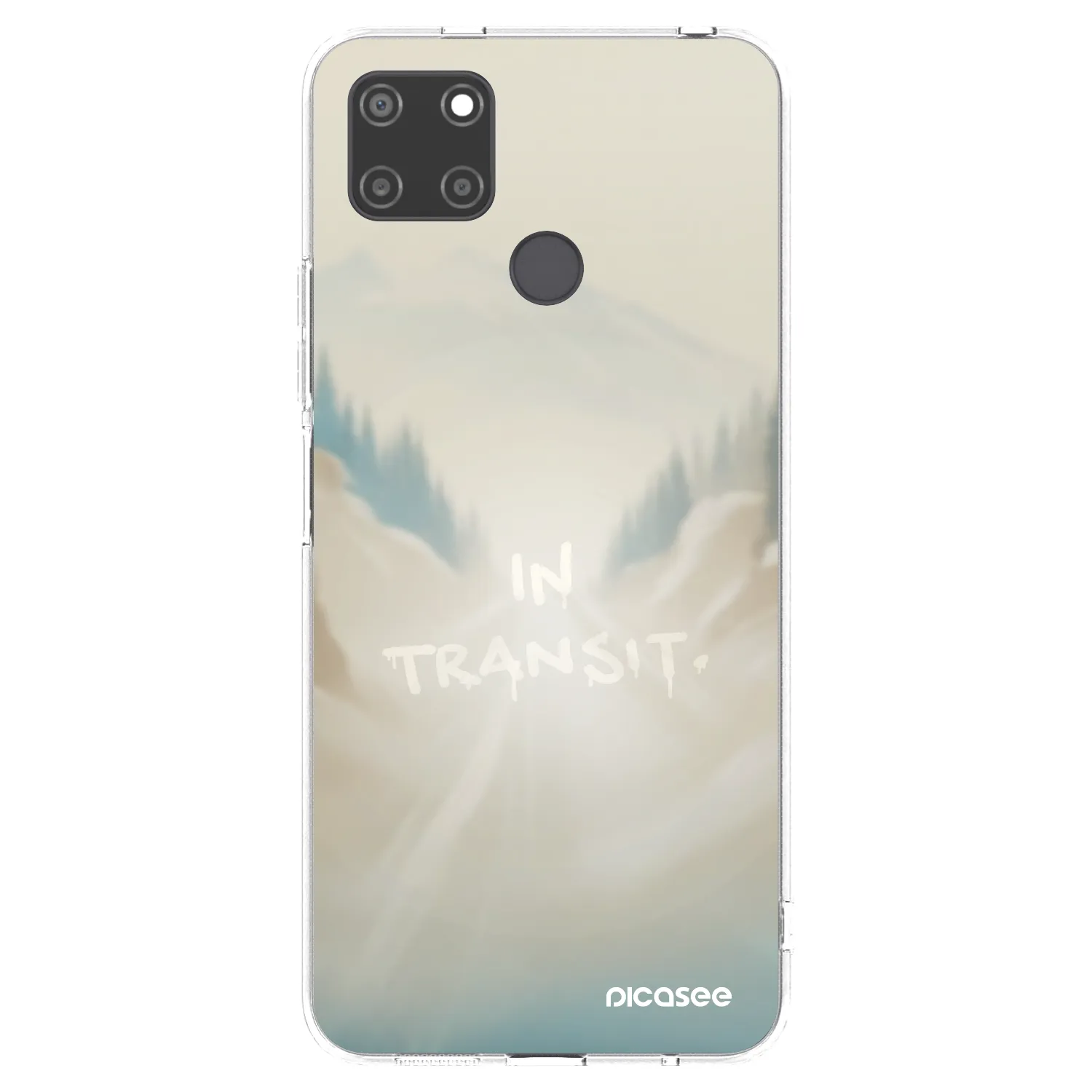Picasee silikonska prozirna maskica za Realme C21Y - IN TRANSIT