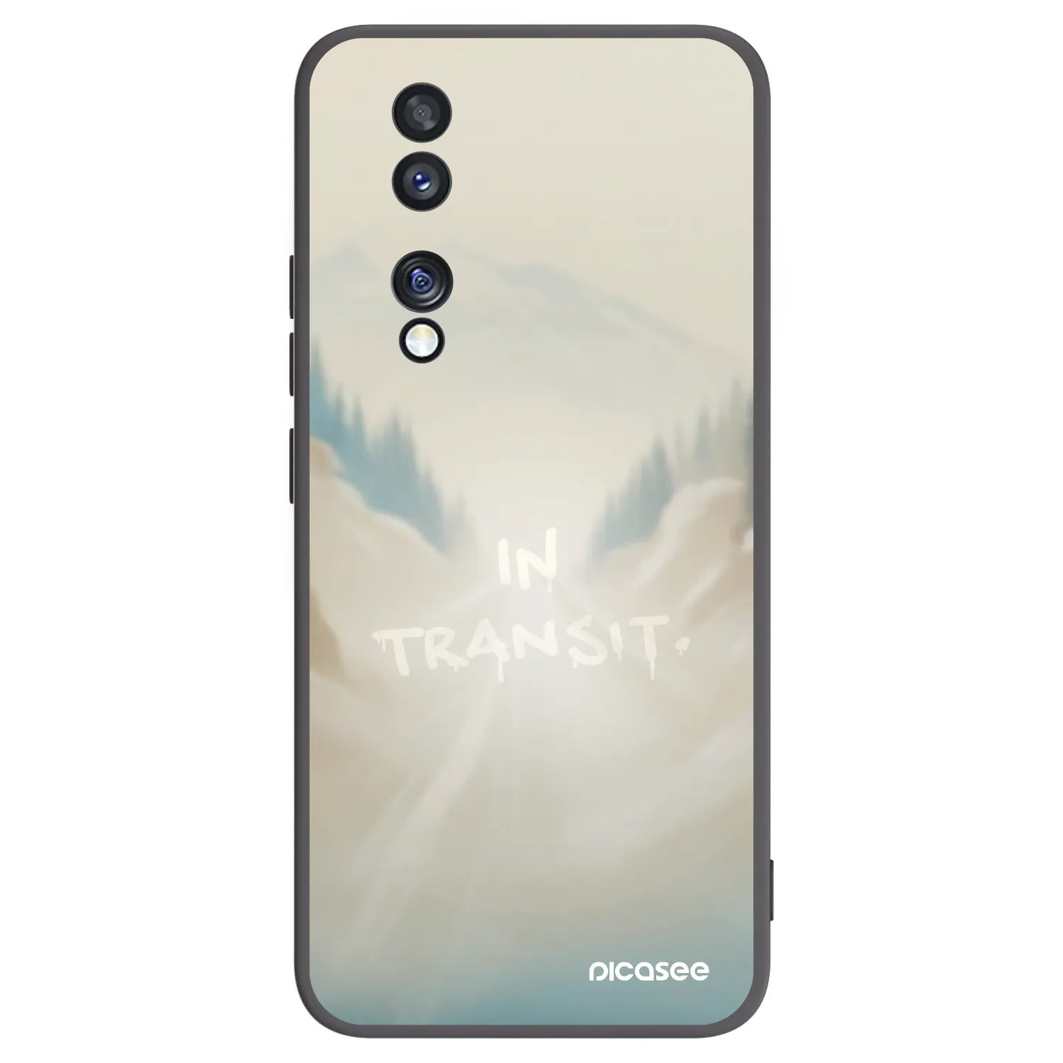 Picasee crna silikonska maskica za Honor 70 - IN TRANSIT