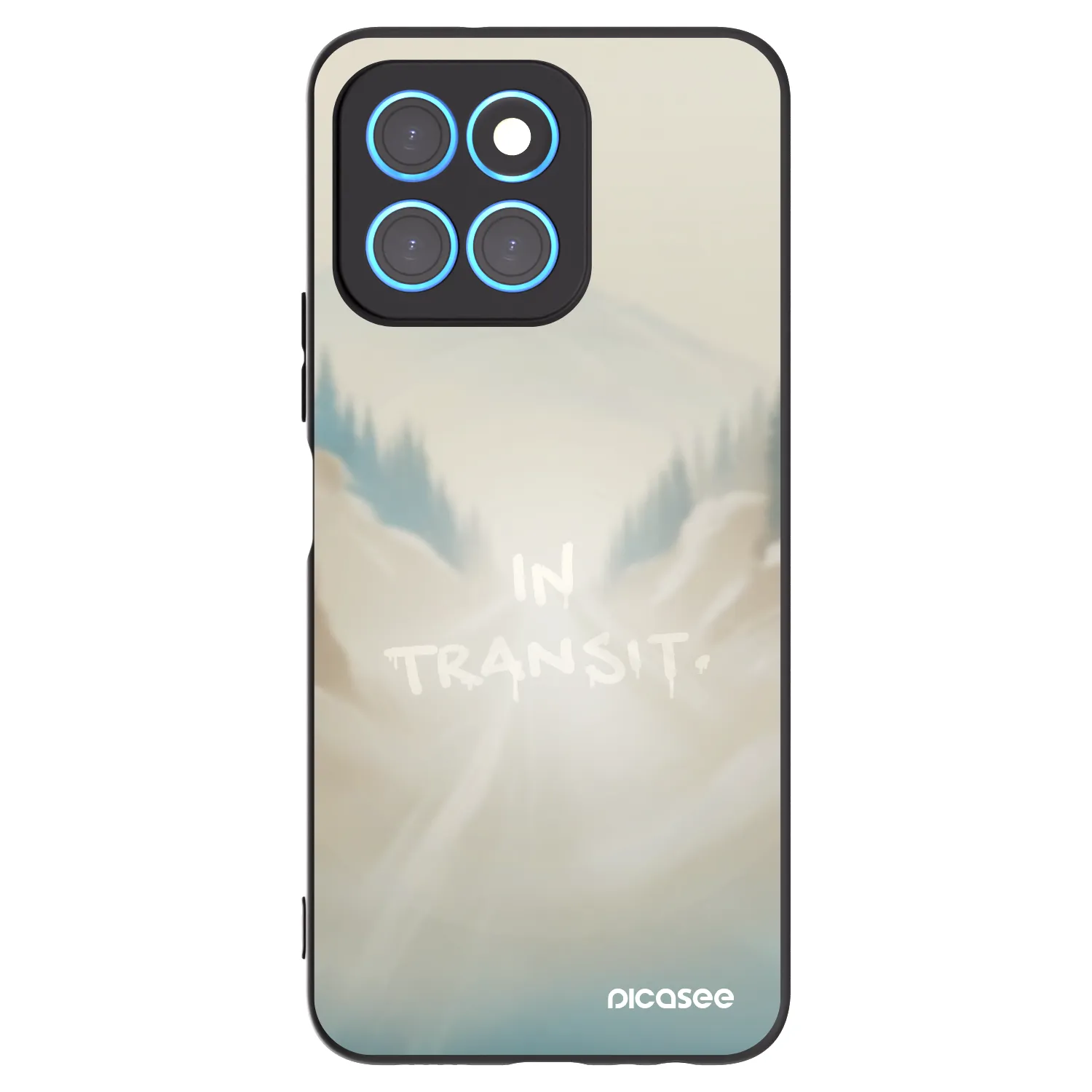 Picasee crna silikonska maskica za Honor X8 5G - IN TRANSIT